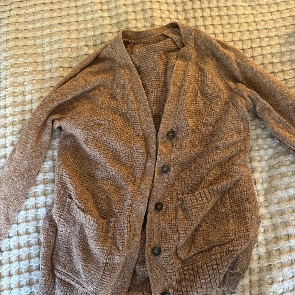 Brown Cardigan Sweater